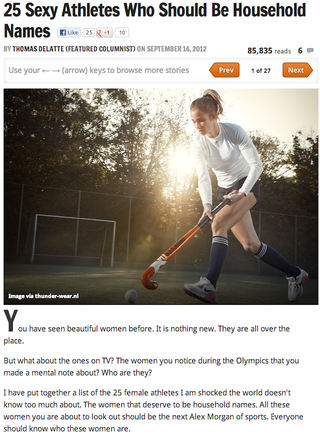 Illustration for article titled The 25 Sexiest "Sexiest Athlete" Slideshows From Bleacher Report In 2012: A Slideshow